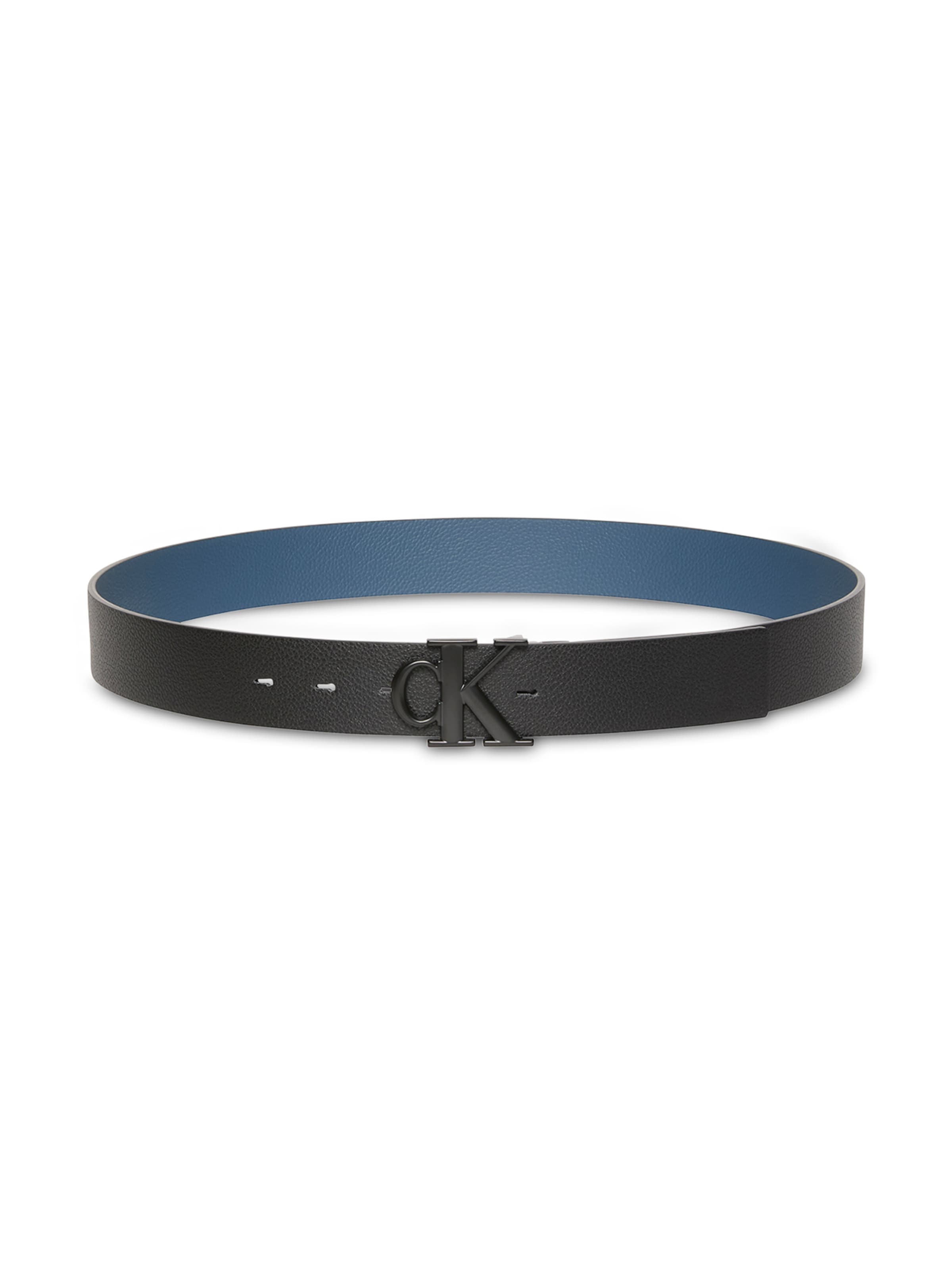 Calvin Klein Ceinture 'MONOGRAM BUCKLE 35MM ADJ/REV' en bleu / noir, Vue avec produit