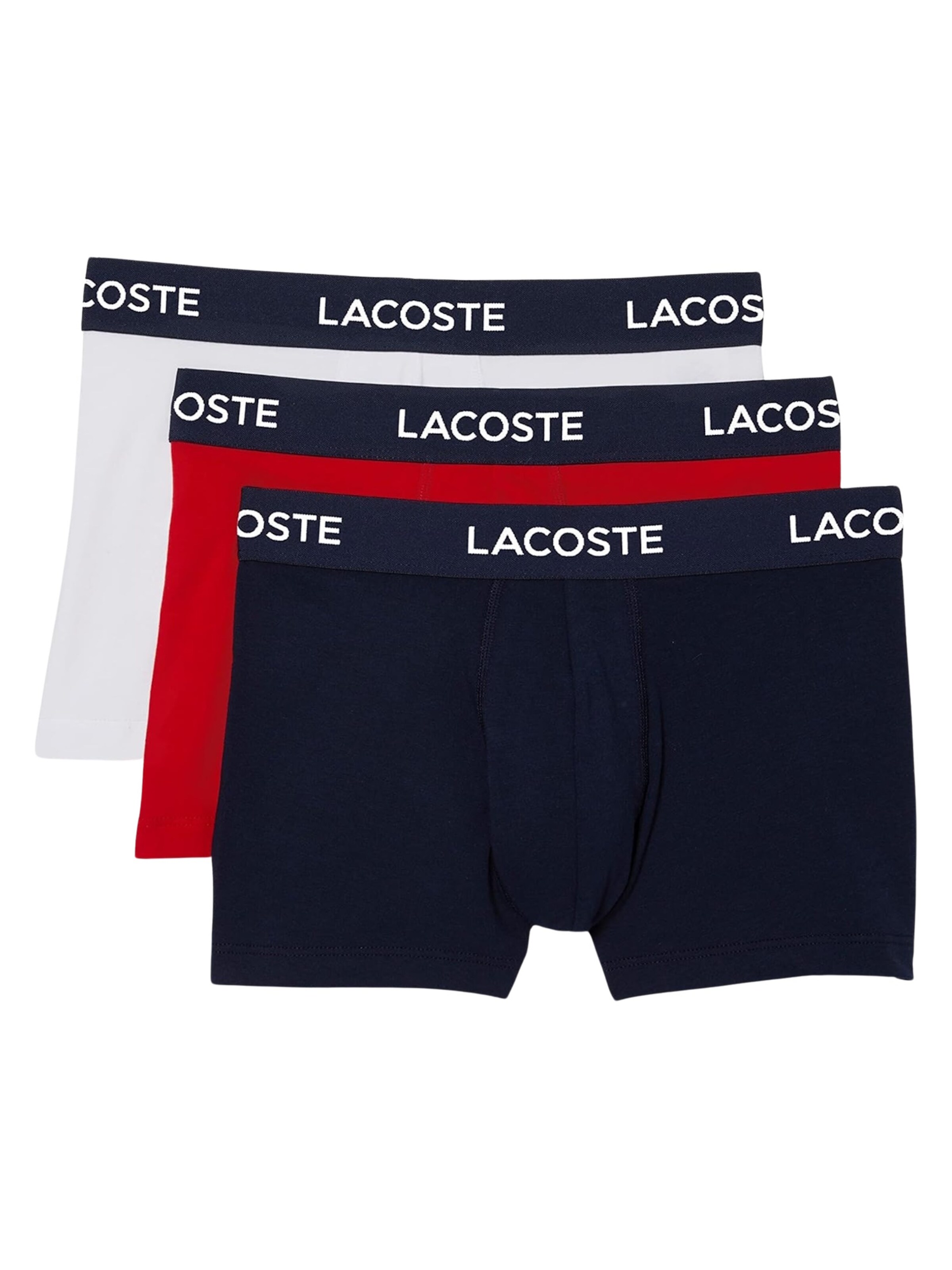LACOSTE Boxerky – modrá: přední strana