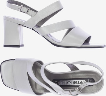 PETER KAISER Sandals & High-Heeled Sandals in 38,5 in White: front