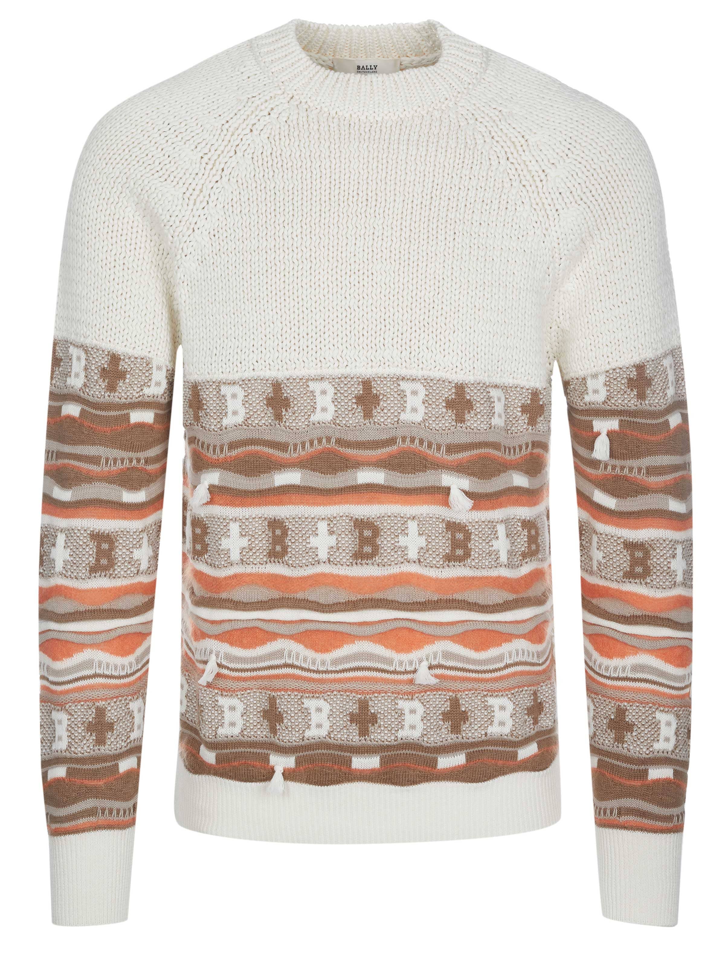 Bally Pullover 'Bally Pullover'‌‌ in Beige: Vorderseite