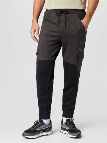 PUMA Regular Workout Pants in Black: front