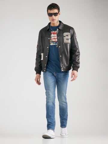 Coupe slim Jean Superdry en bleu