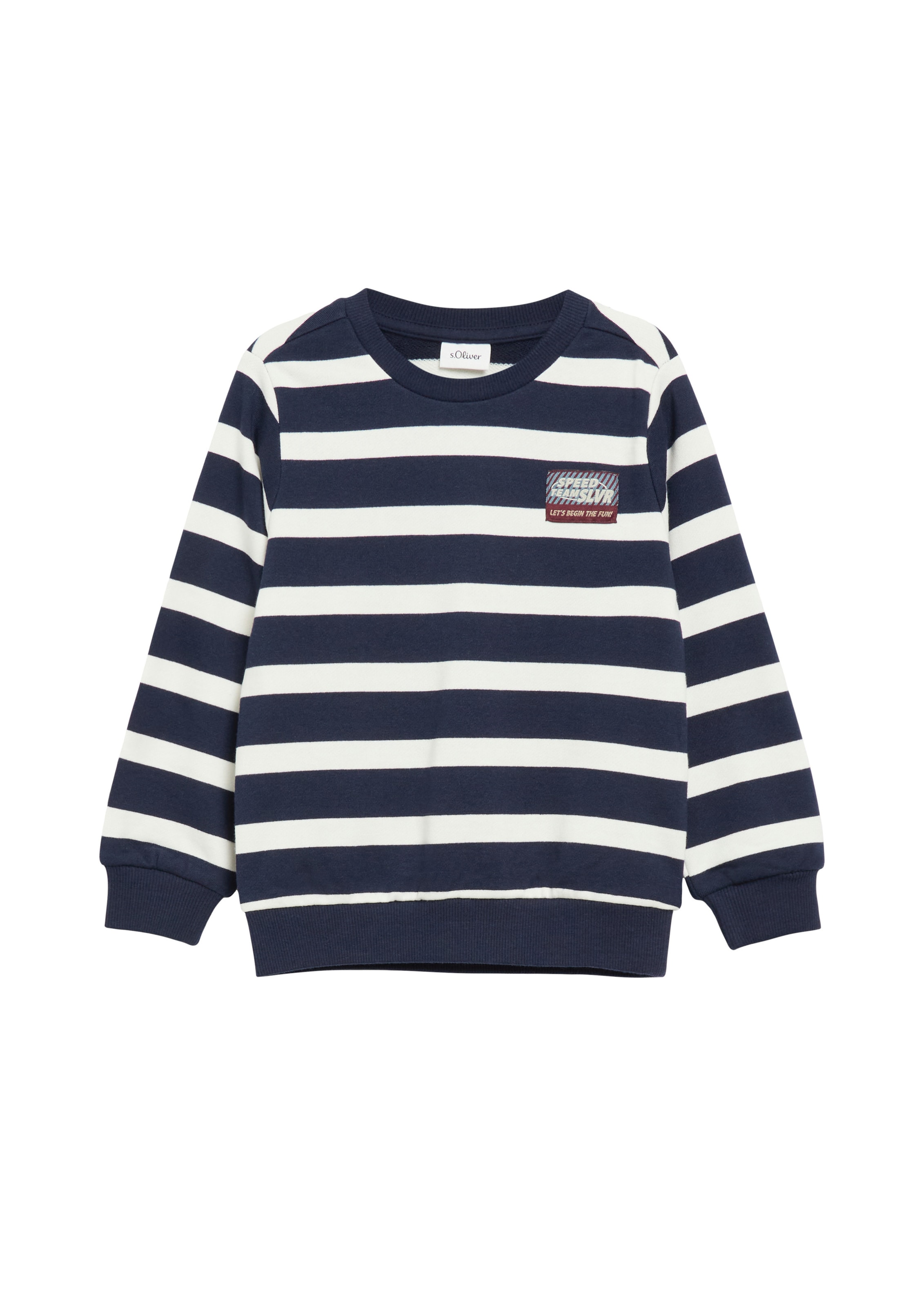s.Oliver Sweatshirt in Blauw: voorkant
