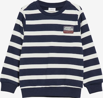 s.Oliver Sweatshirt in Blauw: voorkant