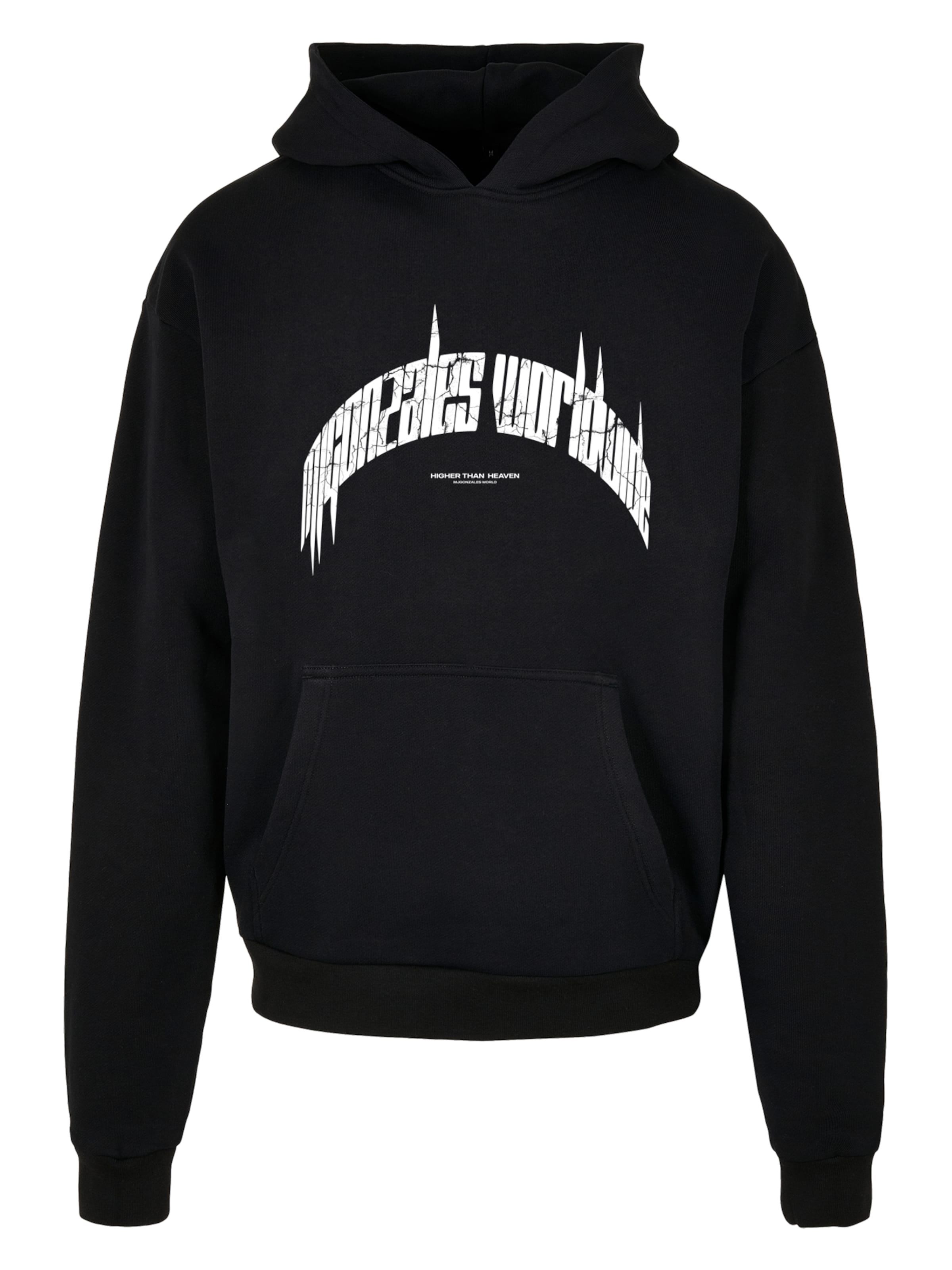MJ Gonzales Sweatshirt 'Higher Than Heaven V.3' in Black: front