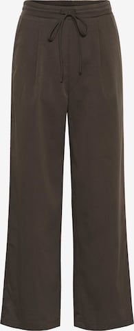 Kaffe Wide leg Pants 'Lauren' in Brown: front