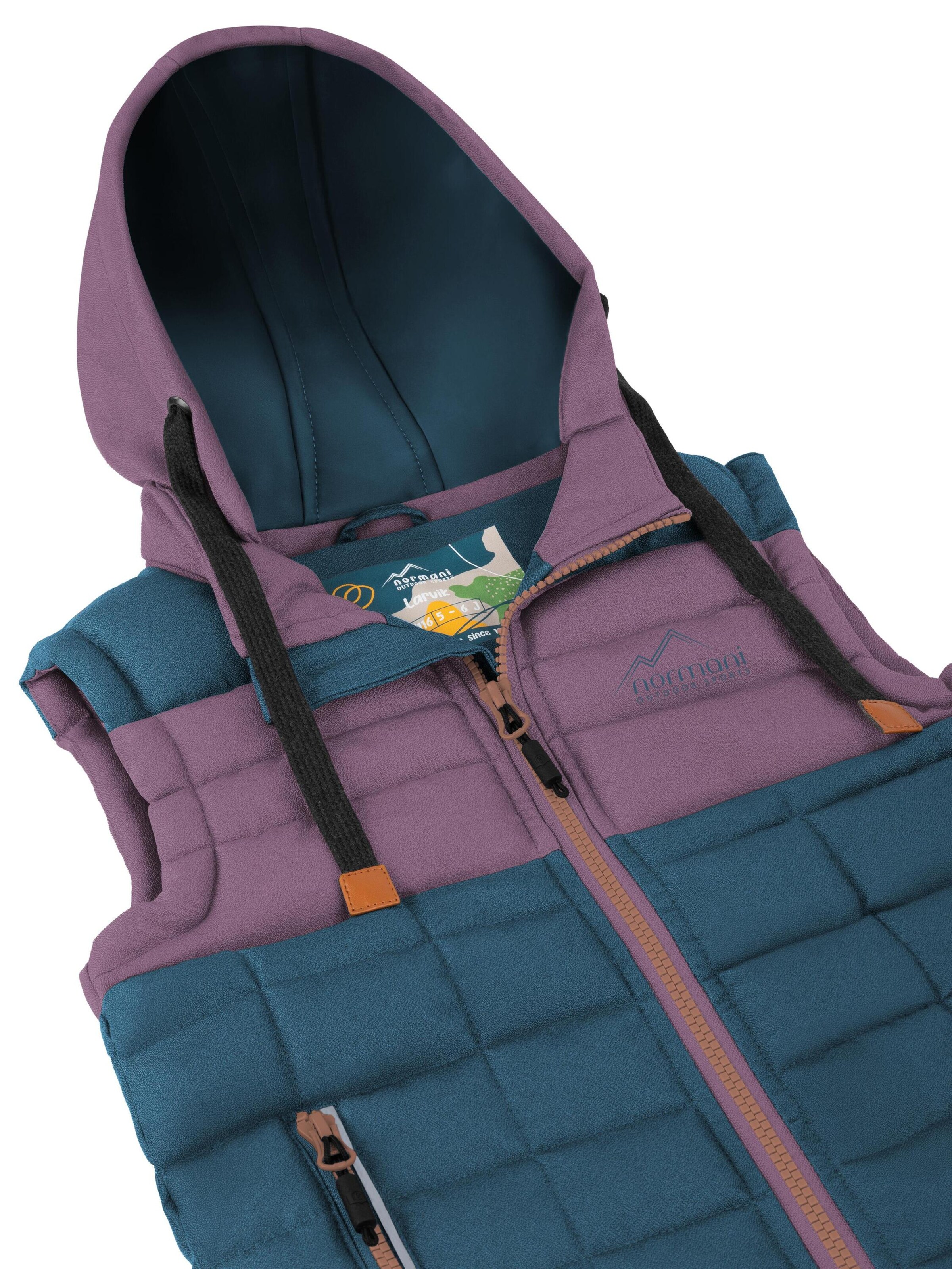 normani Weste 'Larvik' in Lila