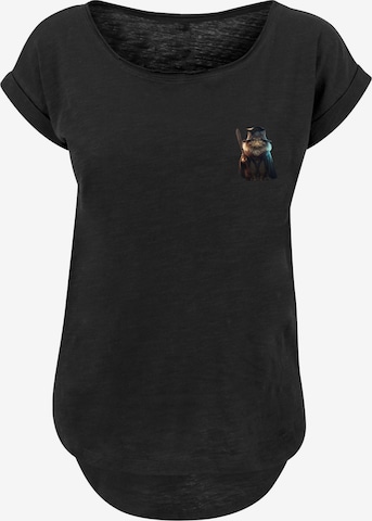 F4NT4STIC Shirt 'Wizard Cat' in Schwarz: Vorderseite