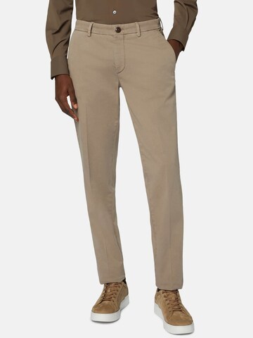 Boggi Milano Regular Pantalon in Grijs: voorkant