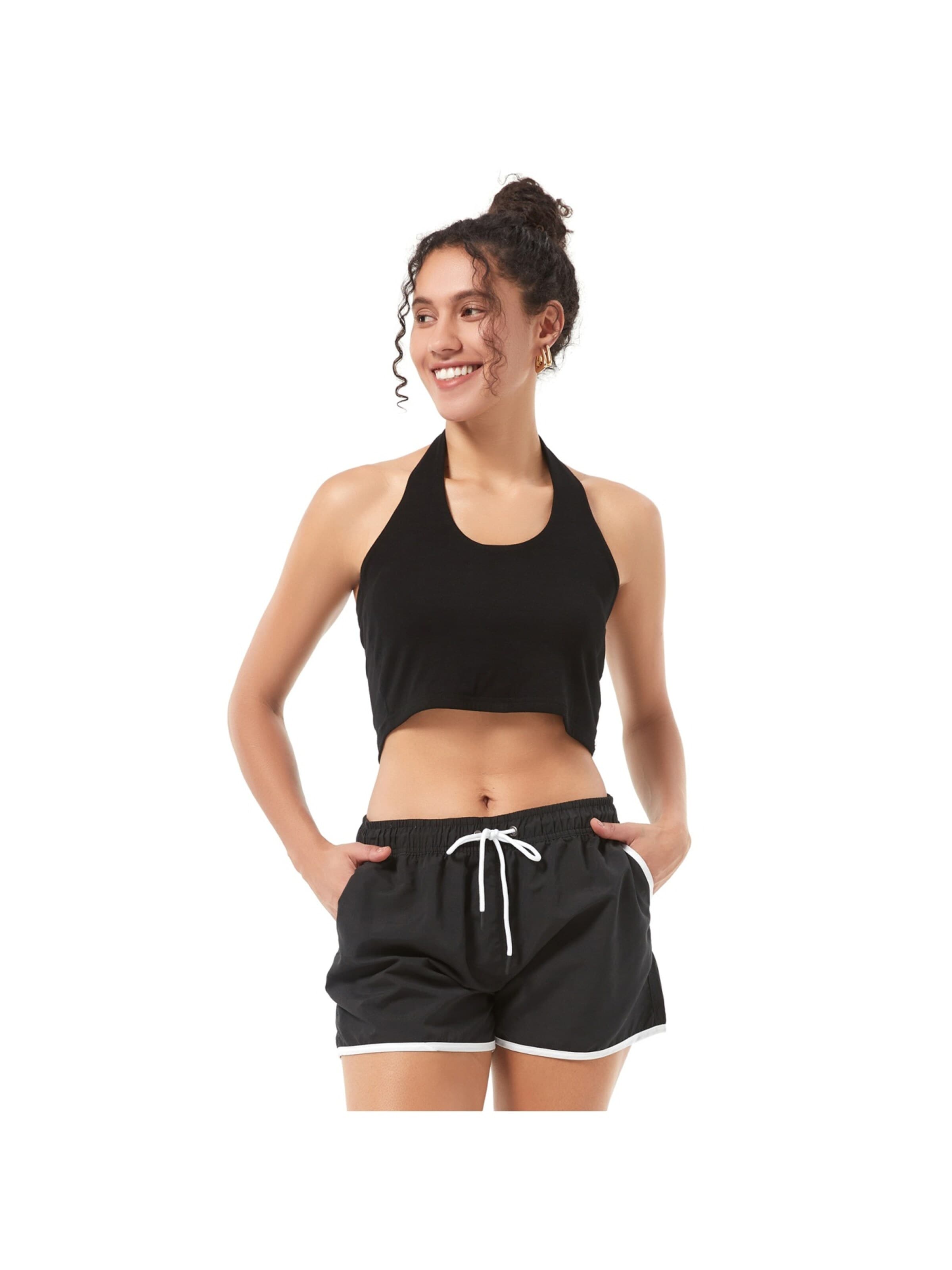 riemot Board Shorts in Black: front