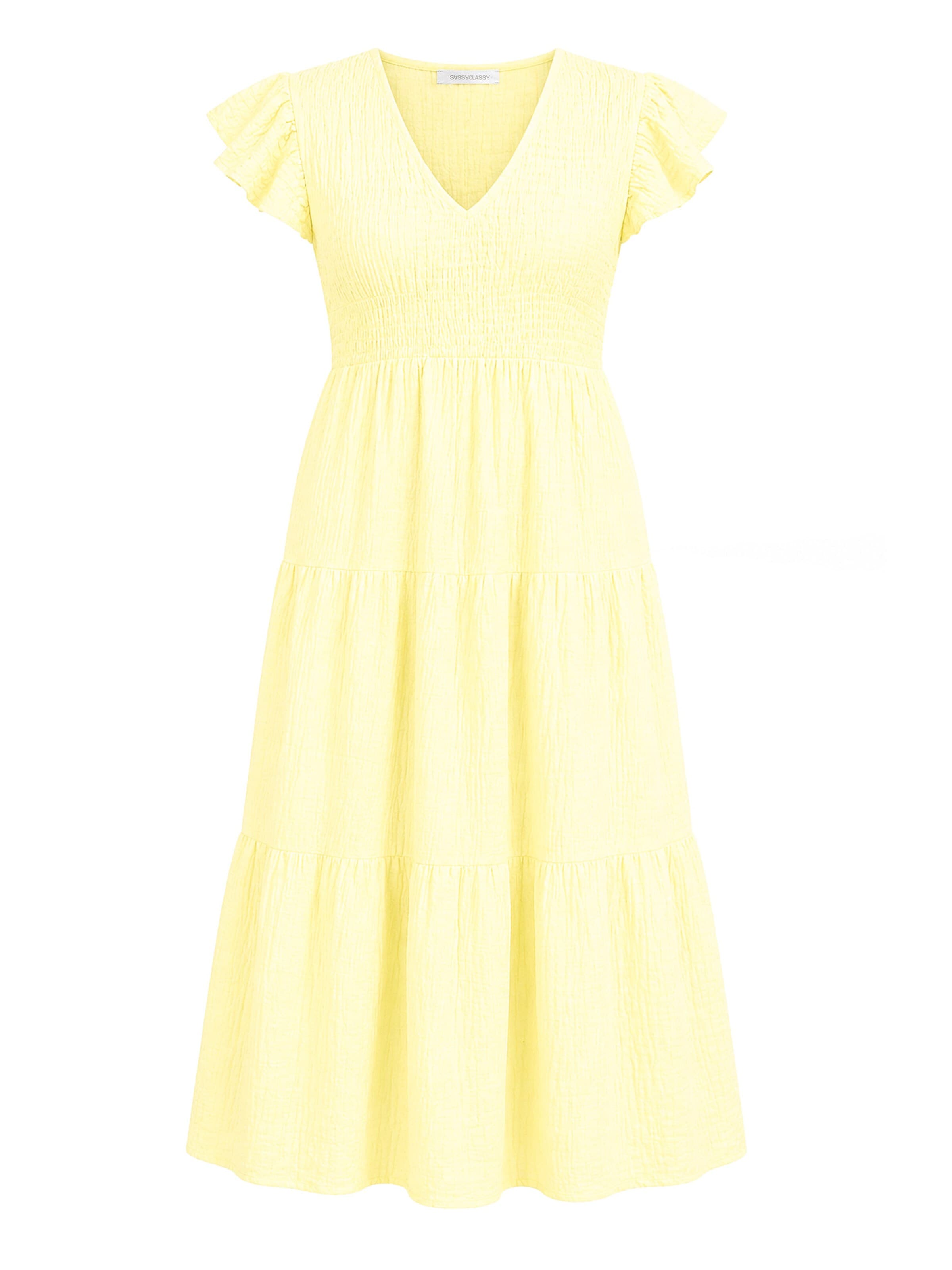 SASSYCLASSY Dress in Yellow: front