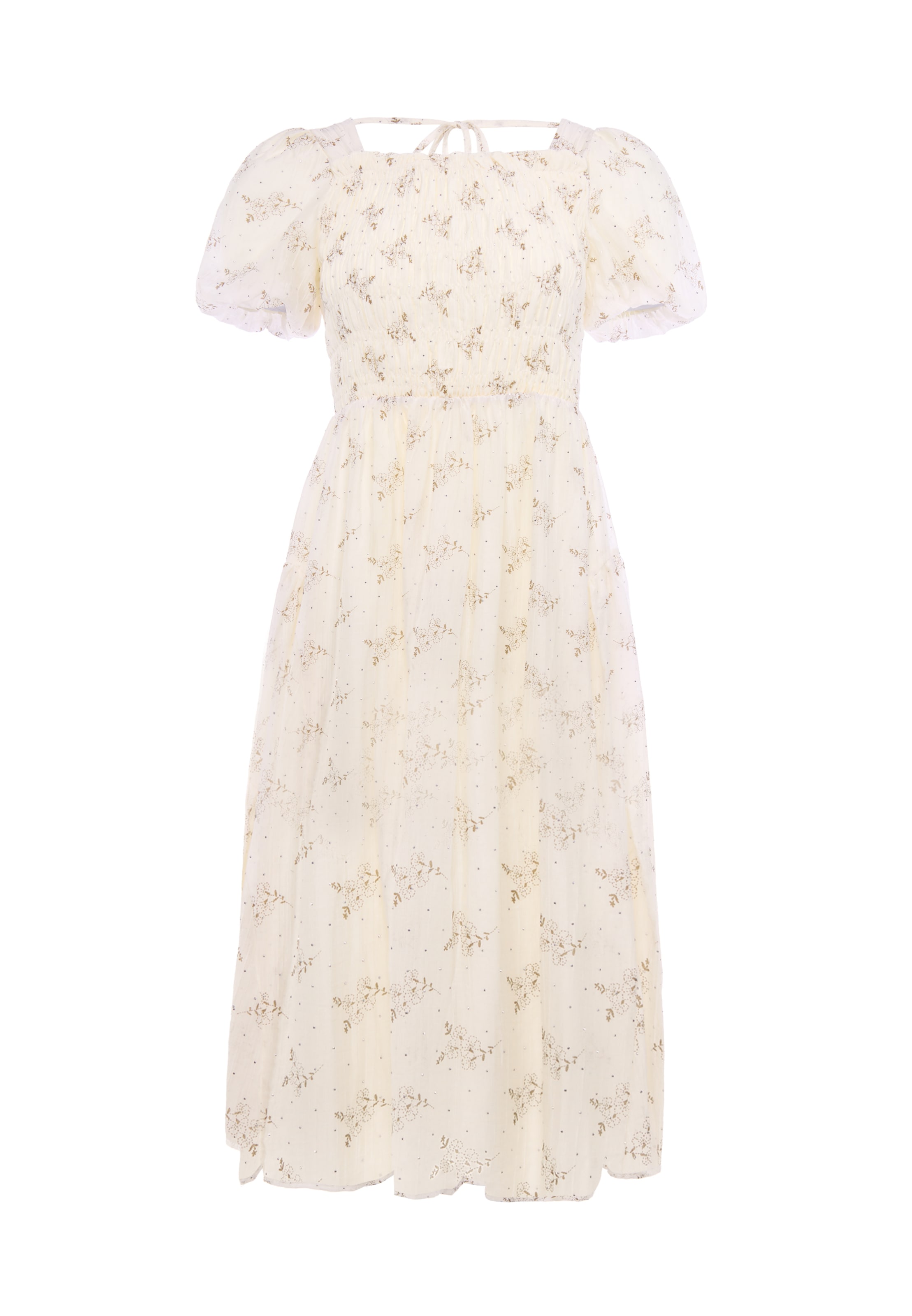 Robe usha BLACK LABEL en beige : devant