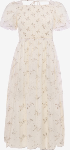 Robe usha BLACK LABEL en beige : devant