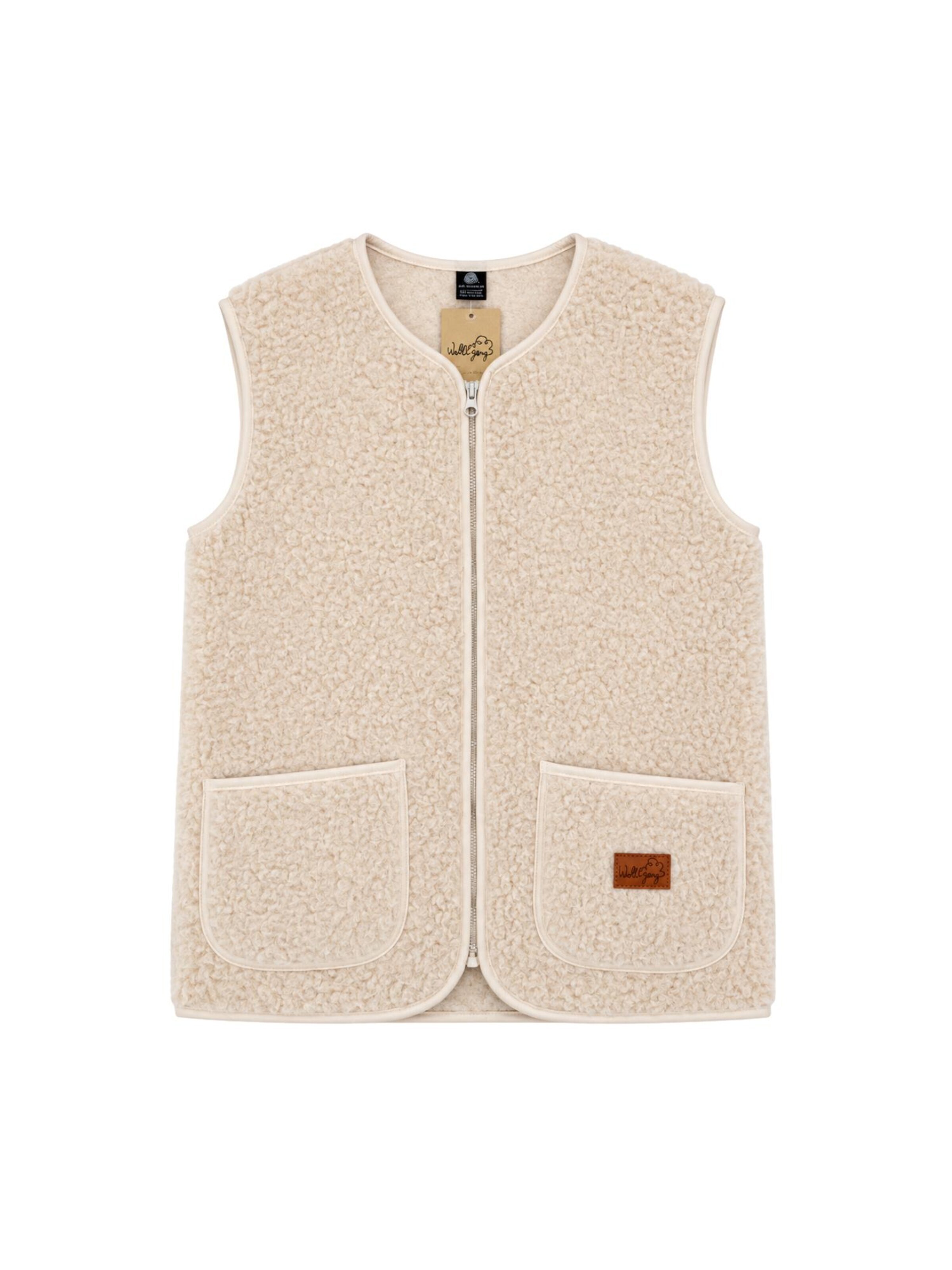 awoolco Vest 'Ravio' in Beige: front