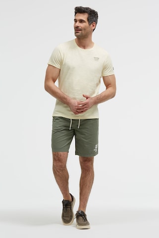 CAMP DAVID Regular Basic Shorts aus Twill mit Elastikbund in Grün