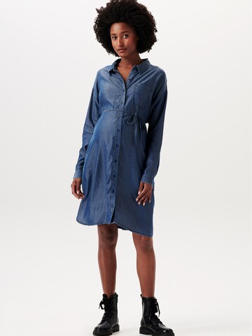 Esprit Maternity - Vestido camisero en azul