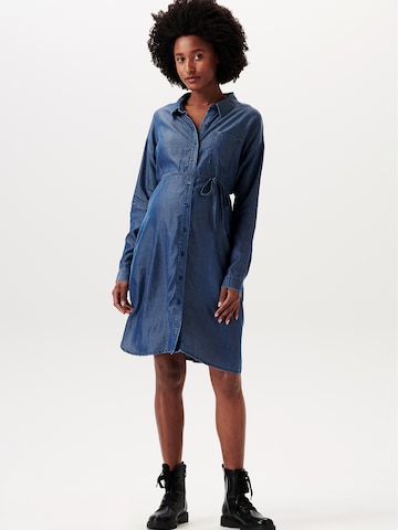 Esprit Maternity Shirt Dress in Blue