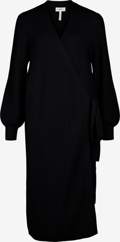 OBJECT Knitted dress 'Amelia' in Black: front