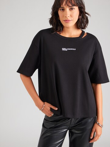 KARL LAGERFELD JEANS Särk, värv must: eest vaates