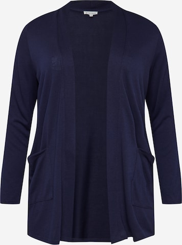 Tom Tailor Women + Knit Cardigan in Blue: front