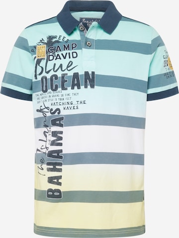 CAMP DAVID Poloshirt 'Beach Life' in Blau: predná strana