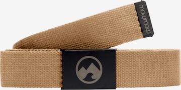 Mowmow Sportriem 'MowMow Belt - Canvas - Aluminum Buckle - 125 cm - Men - Women - Black' in Bruin: voorkant