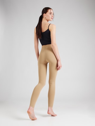 Moonchild Yoga Wear Skinny Športne hlače 'Lunar' | bež barva