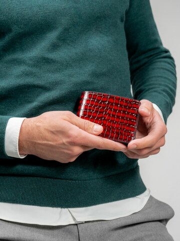 Porte-monnaies 'Croc Prestige' GT Collection en rouge : devant