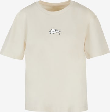 T-shirt 'Alice' F4NT4STIC en beige : devant