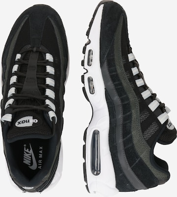 melns Nike Sportswear Zemie brīvā laika apavi 'Air Max 95'