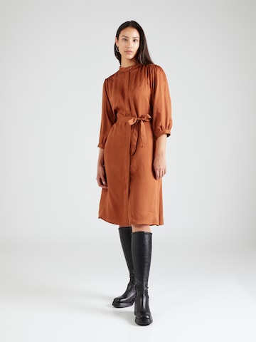 sessun Skjortklänning 'LOVELEEN' i brun: framsida