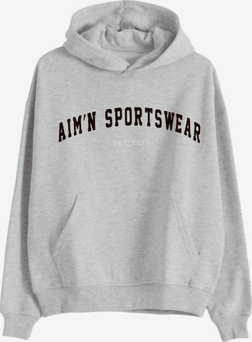 Aim'n Sportovní mikina 'Varsity' – hnědá: přední strana