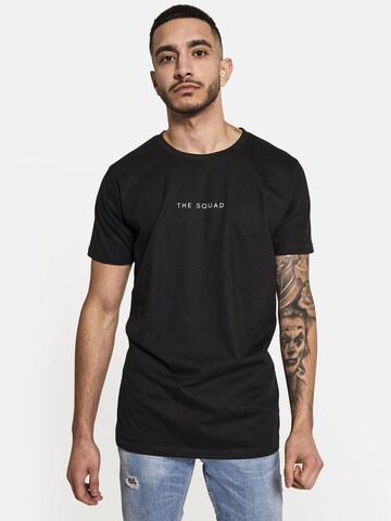 Squad the label Shirt 'Organic Logo' in Black: front