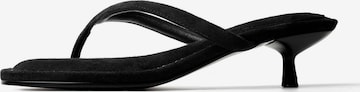 Tongs ''COSTA BREEZE' L37 HANDMADE SHOES en noir : devant