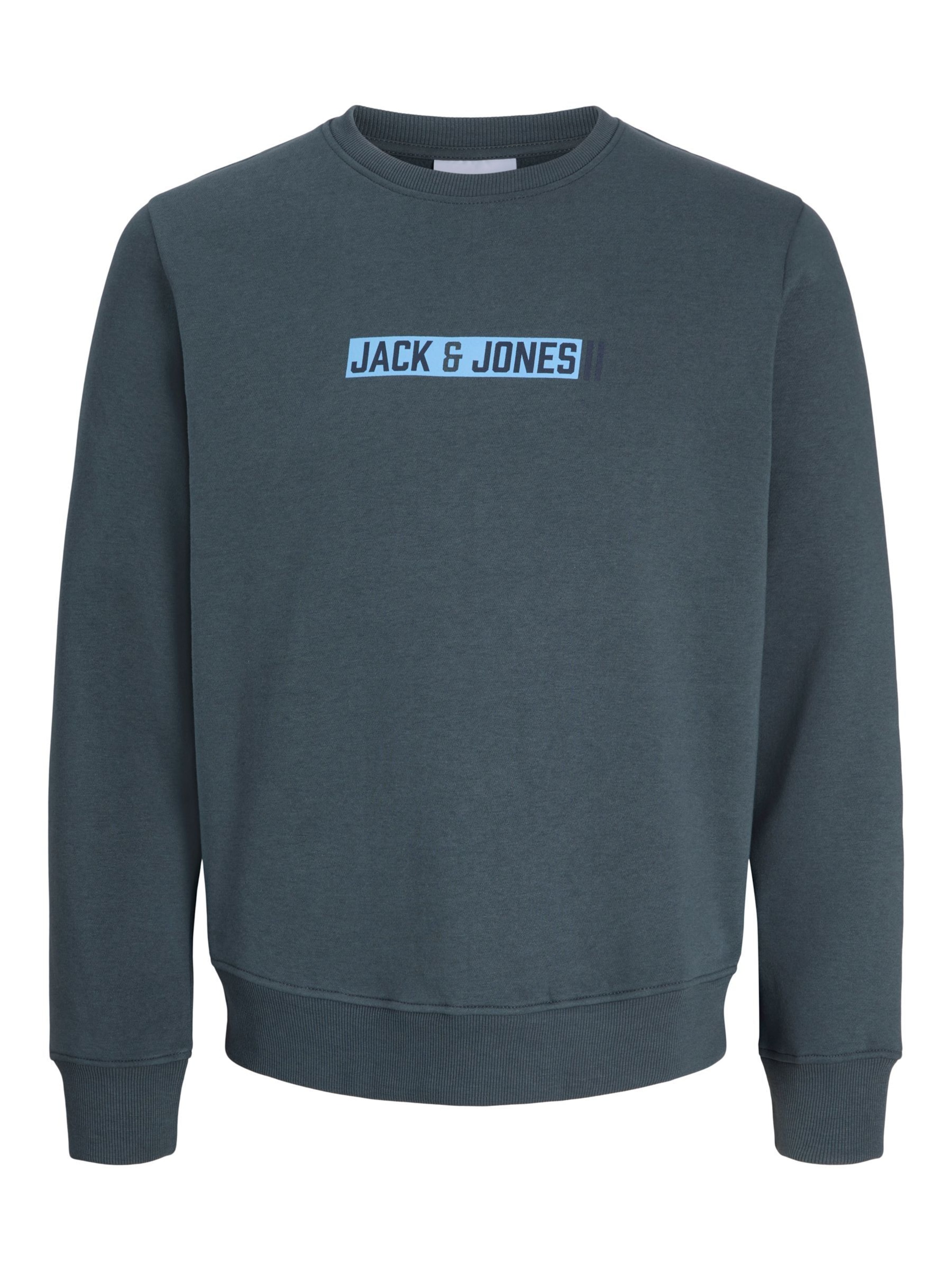 Bluză de molton de la Jack & Jones Junior pe gri: față