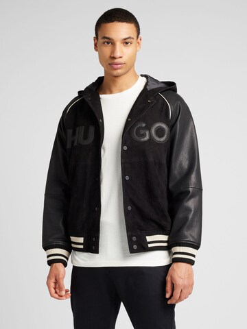 HUGO Between-Season Jacket 'Loder' in Black: front