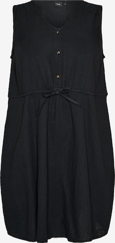 ZizziLjetna haljina 'Vvivu' - crna boja: prednji dio