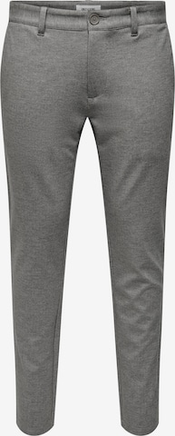 Only & Sons Chino 'Mark' in Grijs: voorkant