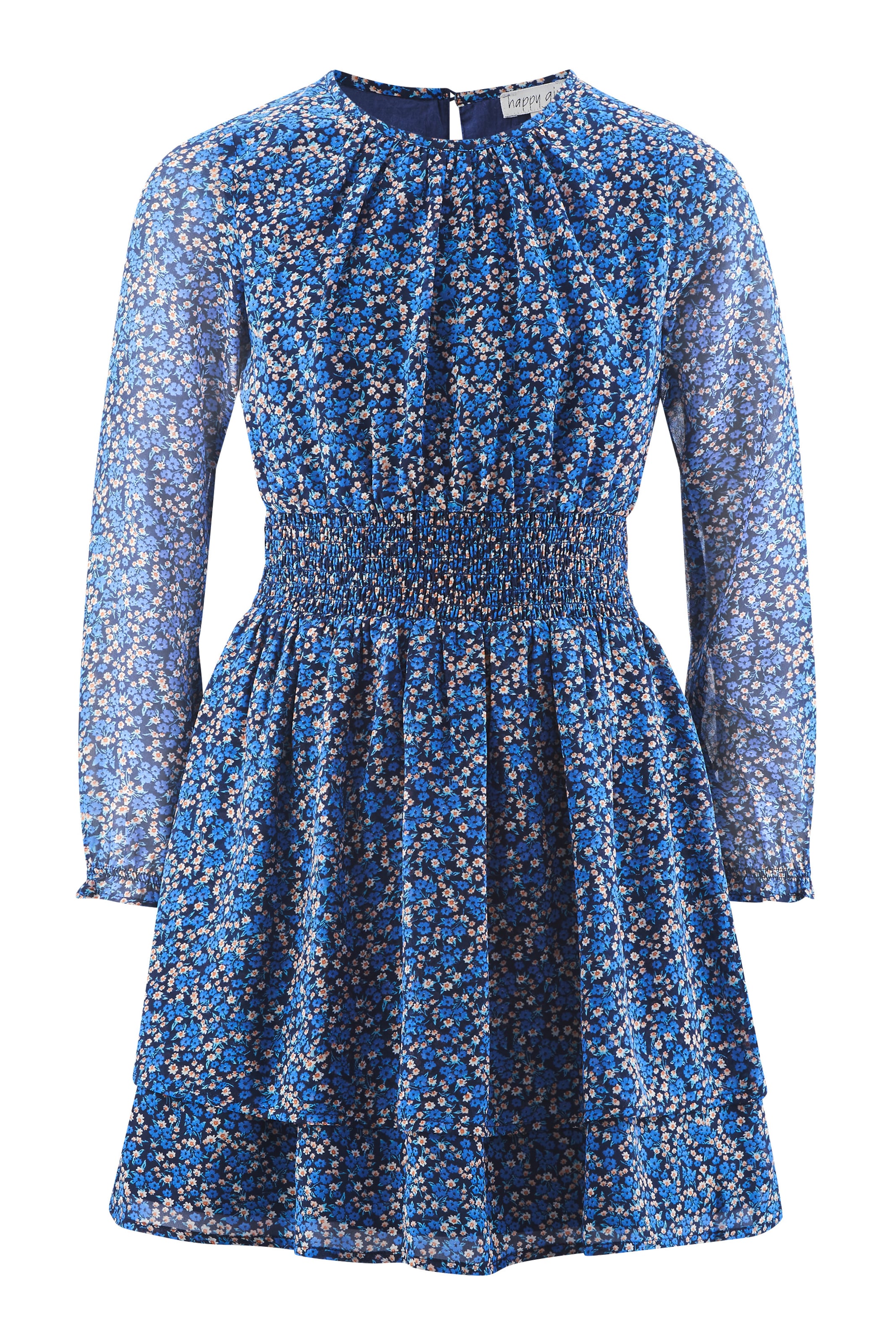 happy girls Klänning i blå: framsida