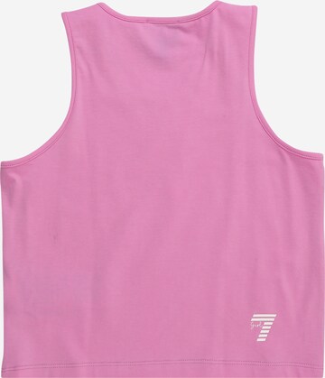 EA7 Emporio Armani - Top 'CANOTTA' em rosa