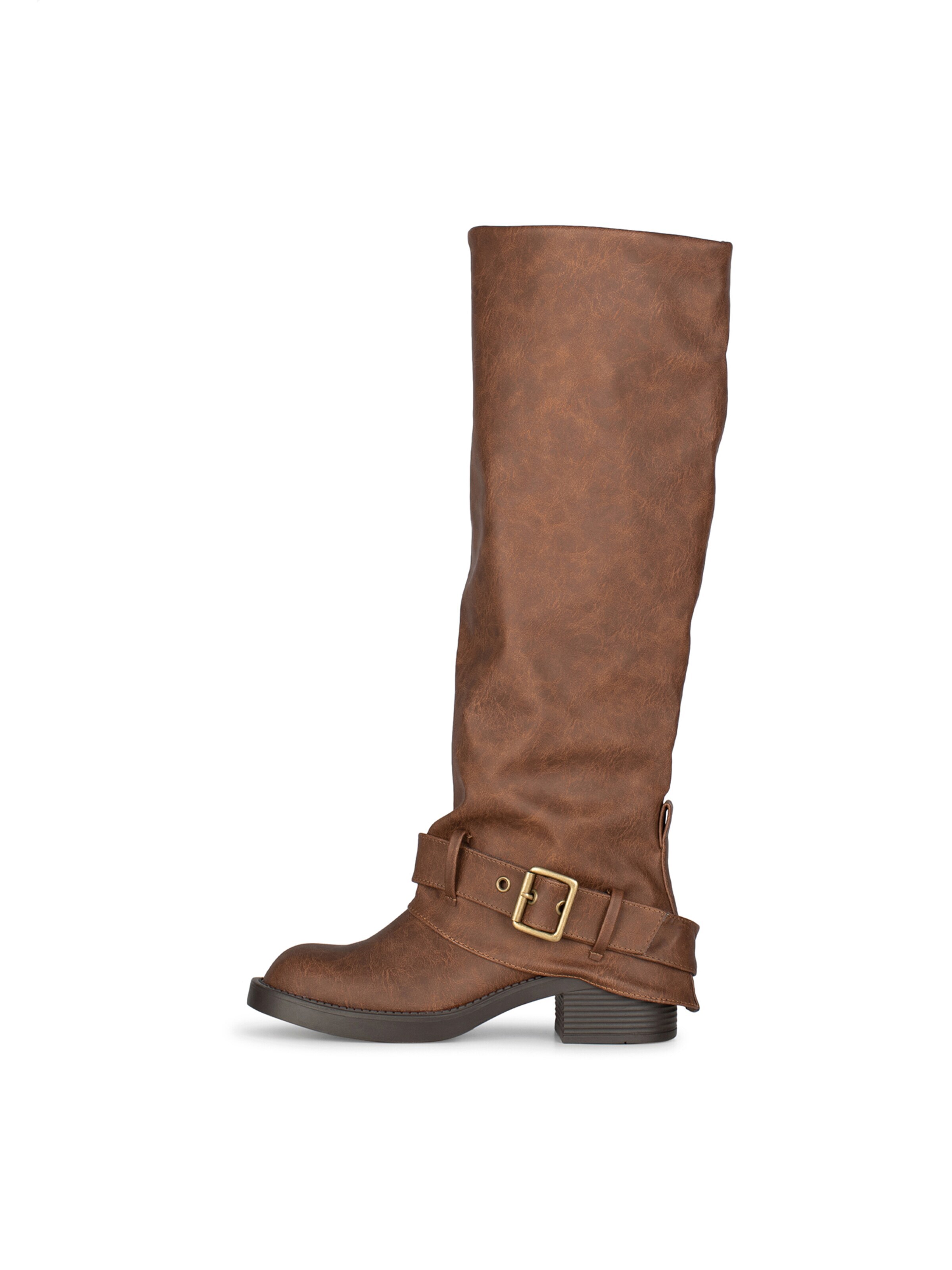 POSH by Poelman Laarzen in Bruin: voorkant