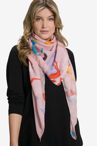 Foulard Ulla Popken en rose : devant