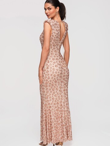 Ombre Evening dress in Beige