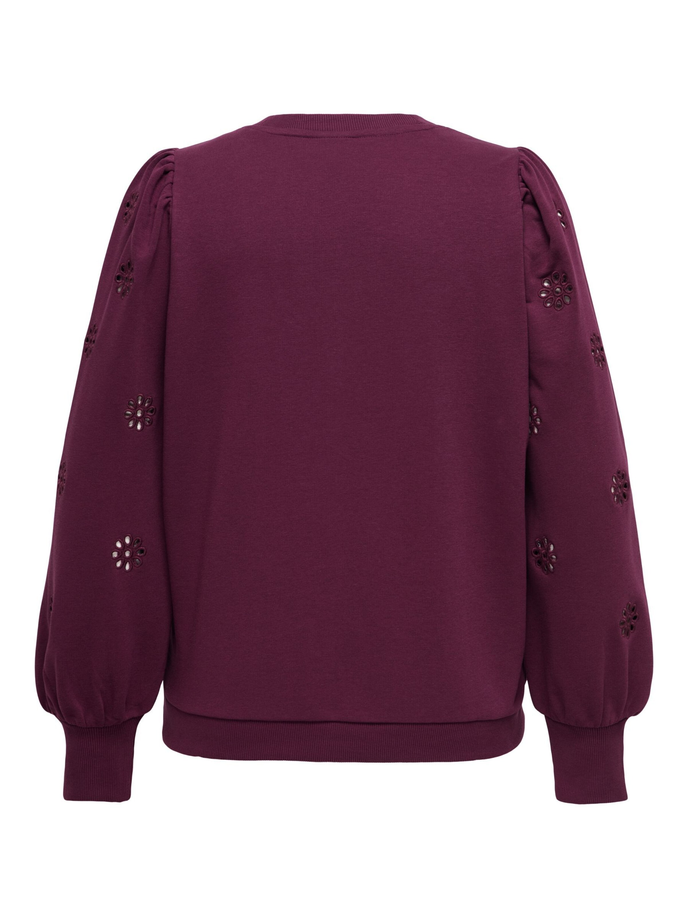 ONLY Carmakoma Sweatshirt 'CARFemme' in Rood