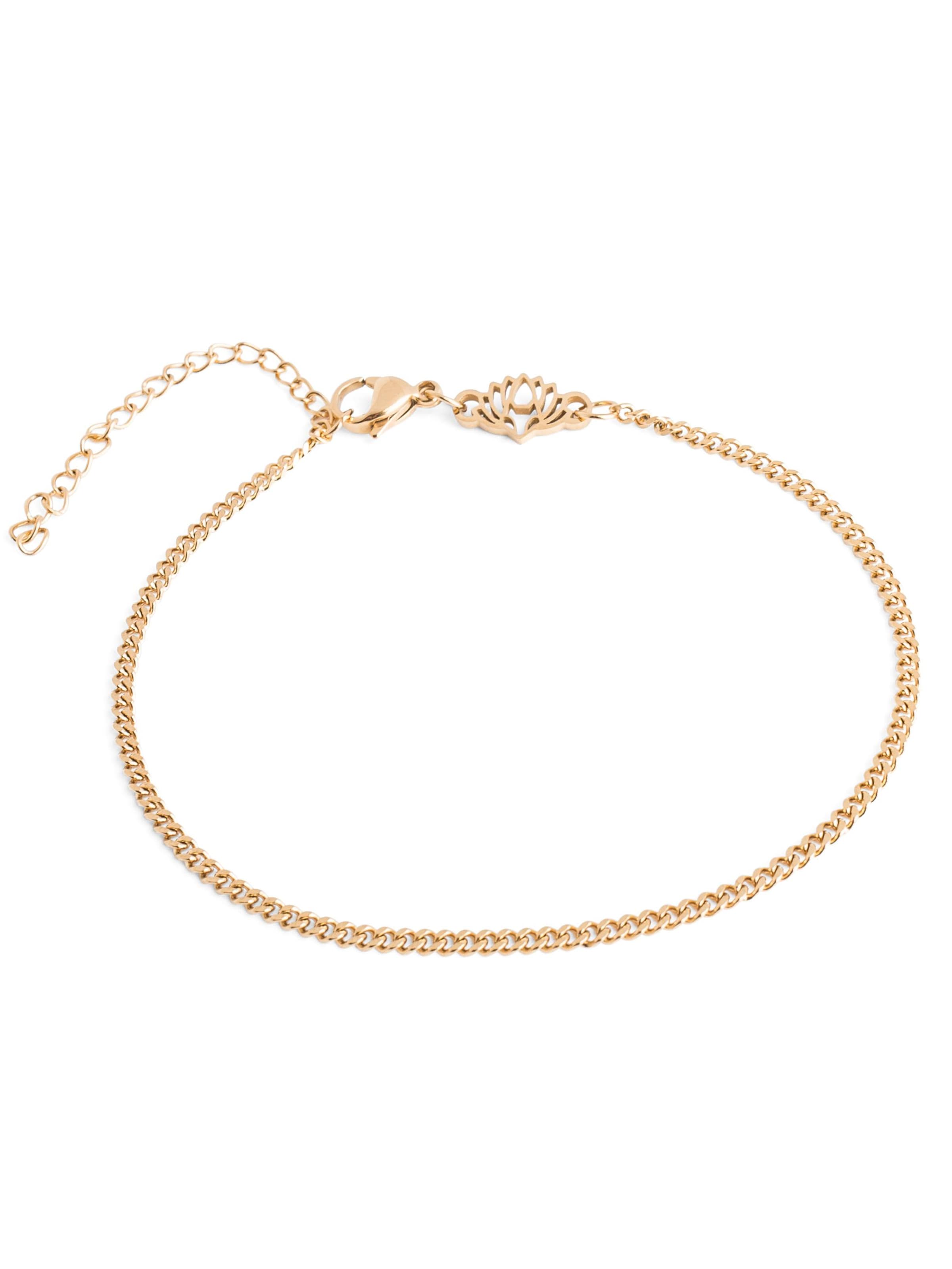Akitsune Bracelet 'Cuban' in Gold: front