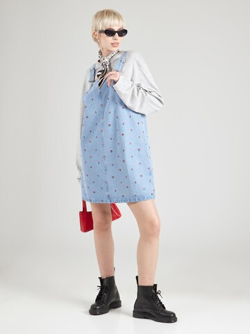 PIECES Overall Skirt 'PCFREIA' in Blue