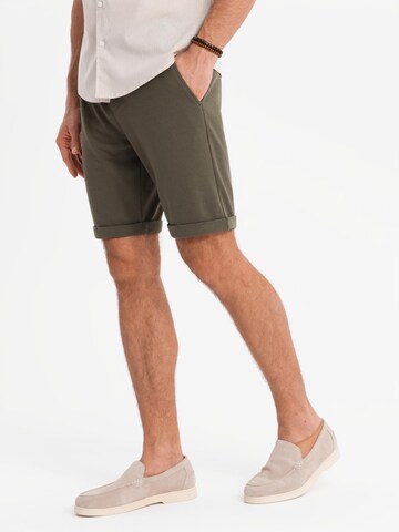 Coupe slim Pantalon Ombre en vert
