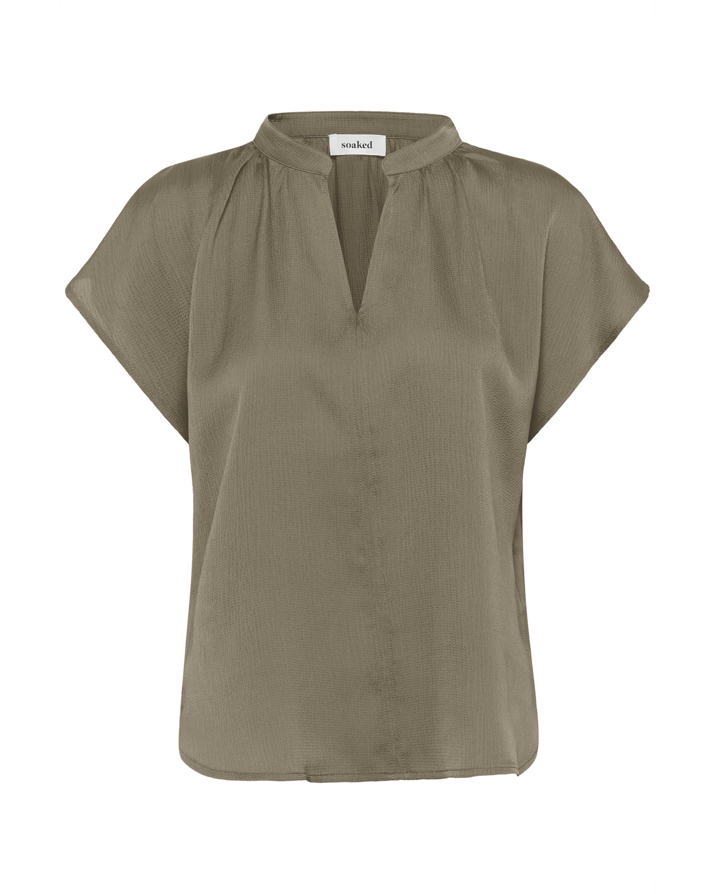 Chemisier 'SLParis' SOAKED IN LUXURY en vert : devant