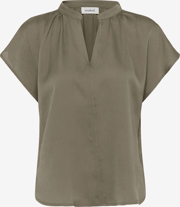 Chemisier 'SLParis' SOAKED IN LUXURY en vert : devant