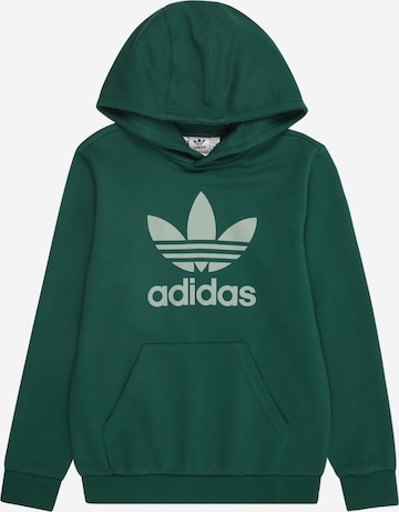 ADIDAS ORIGINALS Bluza 'Trefoil' w kolorze zielony: przód